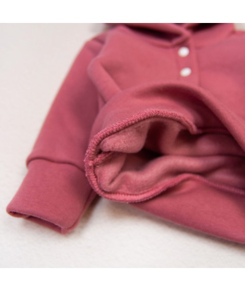 Rose Dexter`s warm three-piece suit for babies Pink d21-30rv-nv 74 cm (d21-30rv-nv)
