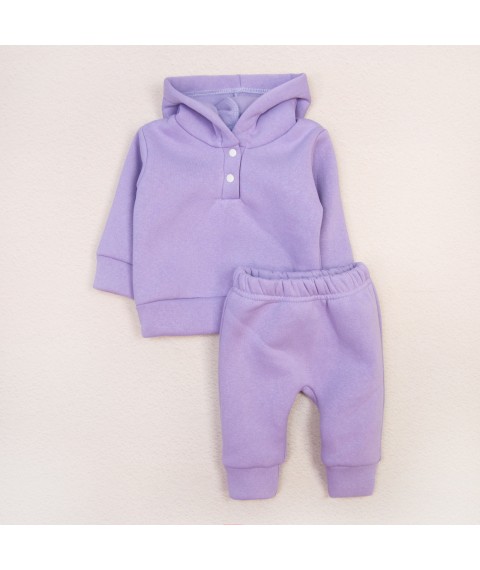 Теплый костюм для девочек с начесом Lilac  Dexter`s  Сиреневый d21-30лв  68 см (d21-30лв)