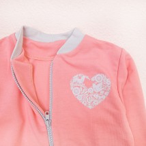 Спортивний костюм для дівчинки двунитка heart  Dexter`s  Рожевий d210-222  92 см (d210-222)