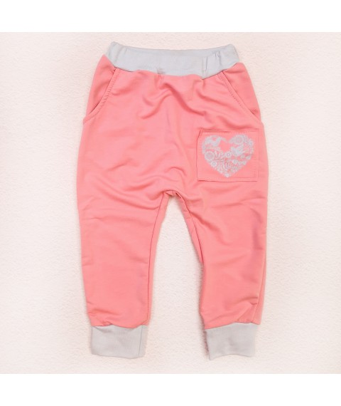 Спортивный костюм для девочки двухнить heart  Dexter`s  Розовый d210-222  92 см (d210-222)