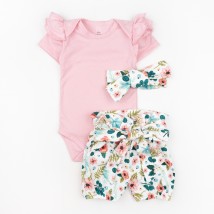 Летний костюмчик для девочки  Pink rose  Dexter`s  Розовый d10-56бт-рв  86 см (d10-56бт-рв)
