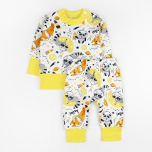 Boy's suit with jumper and pants Dexter`s raccoon Yellow 360 80 cm (d360en)