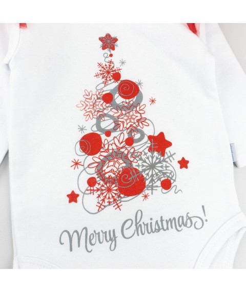 Merry Christmas Dexter`s White; Red 345 80 cm (d345-1mr-b-ngtg) bodysuit and trousers with tulle