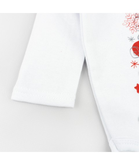 Merry Christmas Dexter`s White; Red 345 80 cm (d345-1mr-b-ngtg) bodysuit and trousers with tulle