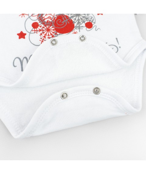 Merry Christmas Dexter`s White; Red 345 80 cm (d345-1mr-b-ngtg) bodysuit and trousers with tulle