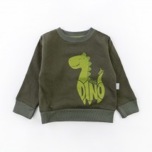 Костюм для мальчика с начесом с принтом динозаврика Dino  Dexter`s  Хаки d347д-хк  92 см (d347д-хк)