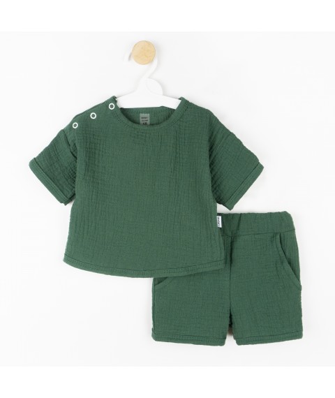 Костюмчик детский из муслина Emerald  Dexter`s  Зеленый d455см  80 см (d455см)