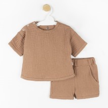 Костюмчик детский из муслина Cinnamon  Dexter`s  Коричневый d455кц  80 см (d455кц)