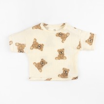 Костюмчик детский из муслина bear  Dexter`s  Бежевый;Коричневый d455вд  74 см (d455вд)