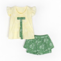 Summer suit for a girl Summer Color Dexter`s Yellow 149 104 cm (d149-2)