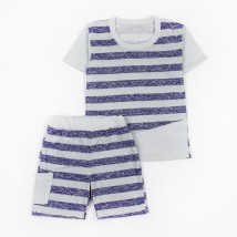 Summer suit for boy Stripe Dexter`s Blue;Grey 157 98 cm (d157-1)