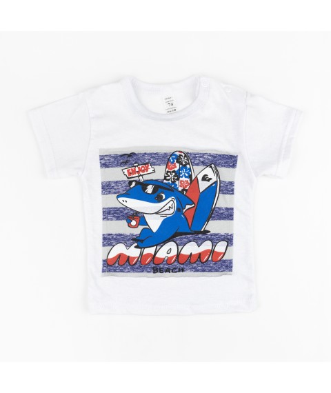 Костюм для мальчика летний Shark  Dexter`s  Белый;Синий d152ак-нв  92 см (d152ак-нв)