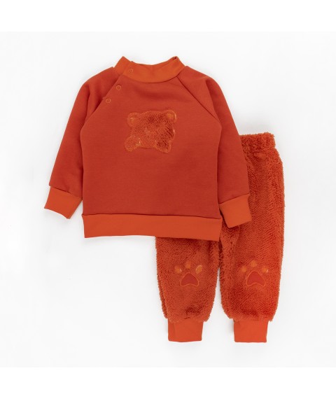 Костюм теплый детский с аппликацией Bear  Dexter`s  Оранжевый 729172  80 см (729172)