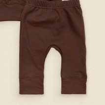 Детский костюм с джемпером однотонный Chocolate  Dexter`s  Коричневый 360  68 см (d360шк)