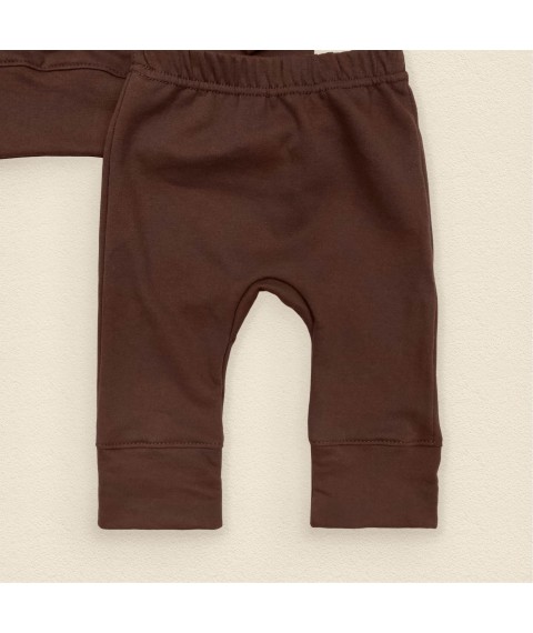 Children's suit with a jumper plain Chocolate Dexter`s Brown 360 68 cm (d360shk)