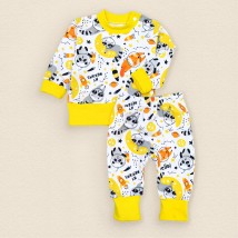 Boy's costume with jumper and pants Dexter`s raccoon Yellow 360 68 cm (d360en)