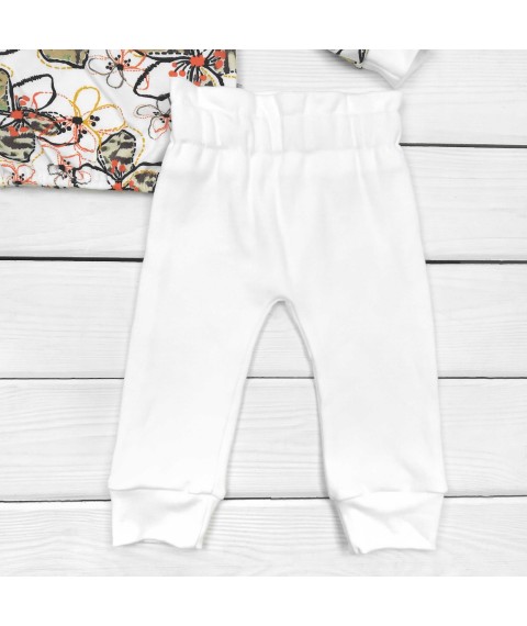 Костюм для дівчинки кофта зі штанцями Kvitka  Dexter`s  Білий;Зелений 938  80 см (d938цв-б)