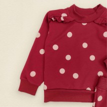 Beautiful demi-season suit for a girl Cherry Dexter`s Burgundy; Red 210 86 cm (d210gr-wsh)