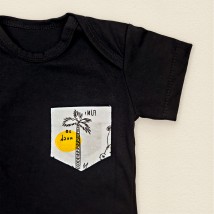 Летний комплект футболка шорты Zoo  Dexter`s  Черный;Белый 152  80 см (d152зо-чн)