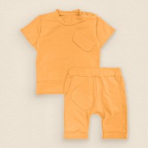 Set for summer T-shirt and shorts Orange Dexter`s Mustard d1-40 86 cm (d1-40gch)