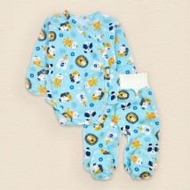 Комплект для новонародженого боді та повзунки Africa  Dexter`s  Блакитний 345  56 см (d345жк-гб)