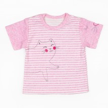 Children's summer set Cat Malena White; Pink 941 86 cm (941)