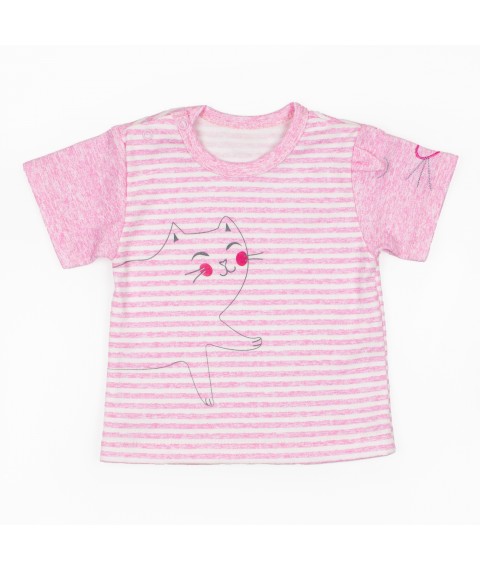 Children's summer set Cat Malena White; Pink 941 98 cm (941)