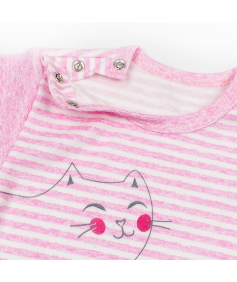Children's summer set Cat Malena White; Pink 941 80 cm (941)