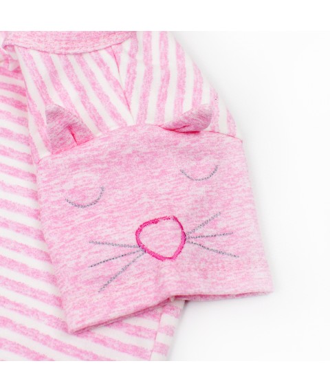 Children's summer set Cat Malena White; Pink 941 80 cm (941)
