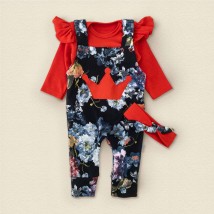 Romper with body straps and headband Dexter`s Crown Blue; Red 958 68 cm (d958cv-kr)