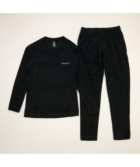 Thermal underwear for teenagers microfleece black Dexter`s Dexter`s Black d5102-1 152 cm (d5102-1)