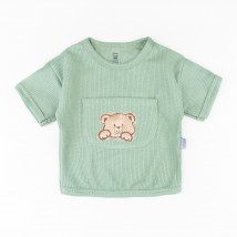 Футболка и шорты для детей с вышивкой Bear  Dexter`s  Зеленый d155вф-ол  86 см (d155вф-ол)