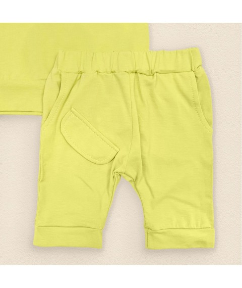 Set for summer t-shirt and shorts Vegie Dexter`s Green d1-40 86 cm (d1-40ol)