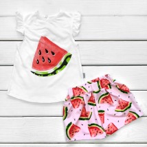 Summer set for a girl Watermelon Dexter`s White; Pink d127a-rv 86 cm (d127a-rv)