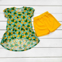 Tunic with shorts SummerTime Dexter`s Yellow; Green 140 86 cm (d140bn-w)