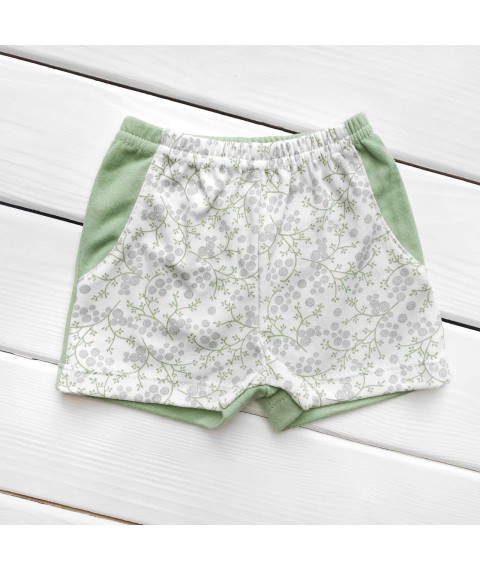 Summer set for girls Heart with shorts Dexter`s White; Gray 921 86 cm (921vet)