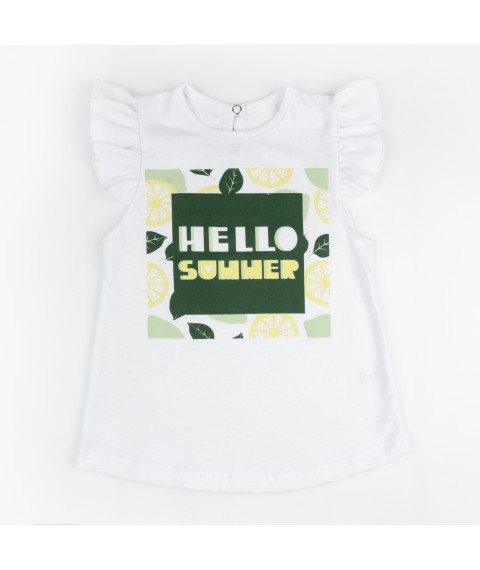 Костюм для девочки на лето Lime  Dexter`s  Белый;Зеленый d127лм  86 см (d127лм)