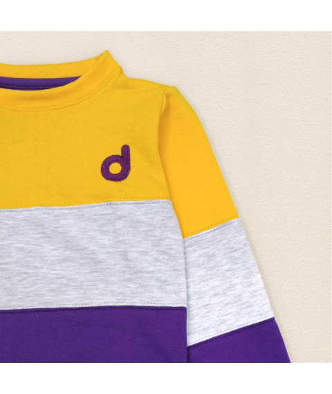 Children's three-color suit with Dexter's embroidery Purple; Yellow 310 122 cm (d310дкс-ф)