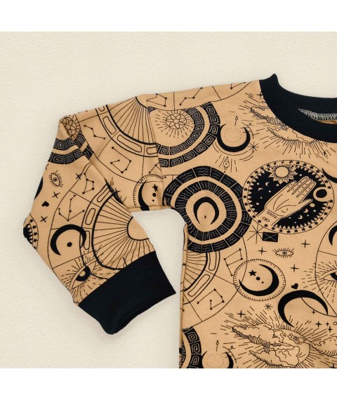 Джемпер и штаны для ребенка из петельчатой ткани  Dexter`s  Коричневый;Черный 211  98 см (d211-3)