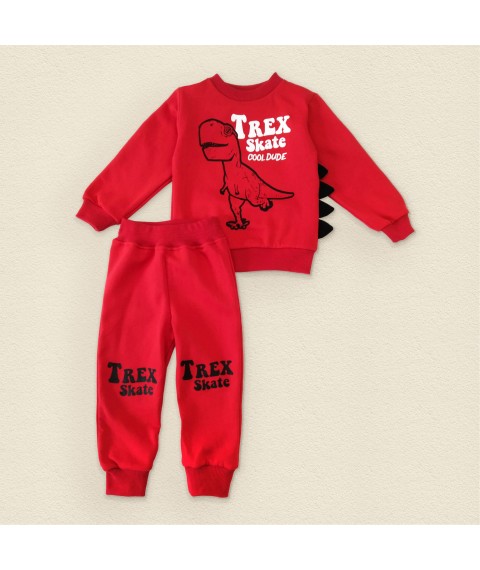 Костюм дитячий джемер та штани TREX на начосі  Dexter`s  Червоний 318  98 см (d318тс-кр)