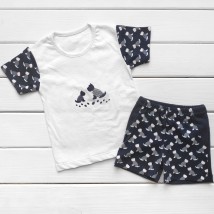 Комплект для хлопчика Dog футболка і шорти  Malena  Синій;Білий 950  110 см (950)