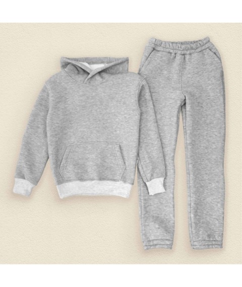 Grey children's suit made of warm fabric Dexter`s Gray 2147 134 cm (d2147-13-2)