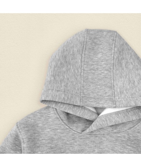 Grey children's suit made of warm fabric Dexter`s Gray 2147 134 cm (d2147-13-2)