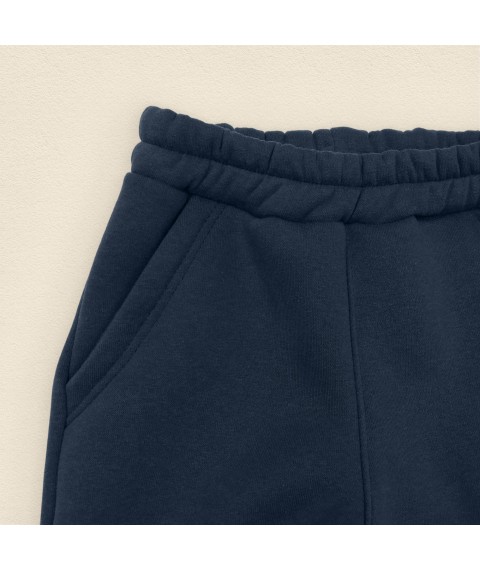 Дитячий теплий костюм на флісі худі та штани Navy  Dexter`s  Темно-синій 2147  122 см (d2147-16)