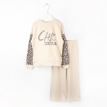 Костюм для подростка из трикотажа Chic couture  Dexter`s  Бежевый d222лпр  122 см (d222лпр)