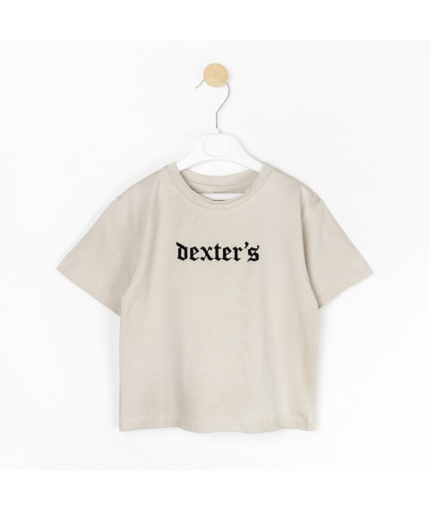 Комплект футболка и шорты с вышивкой Dexters  Dexter`s  Бежевый d2301-1  110 см (d2301-1)