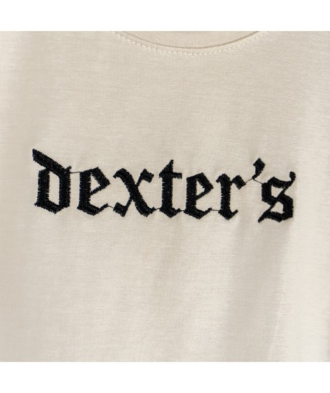 Комплект футболка и шорты с вышивкой Dexters  Dexter`s  Бежевый d2301-1  110 см (d2301-1)