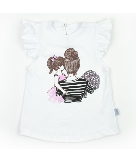 Маєчка та шорти в смужку для дівчинки Mom  Dexter`s  Білий;Чорний d127дв-пл  86 см (d127дв-пл)