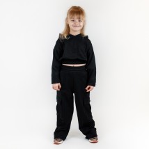 Стильный костюм для девочки черного цвета  Dexter`s  Черный d212-10  134 см (d212-10)