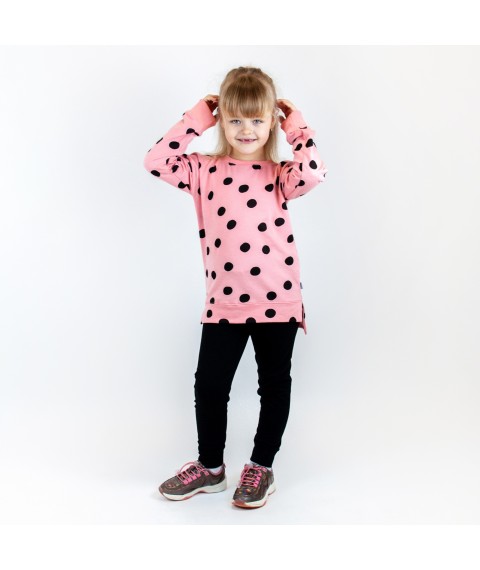 Dexter`s Polka Dot Print Girls Suit Pink;Black 211 122 cm (d211-4)